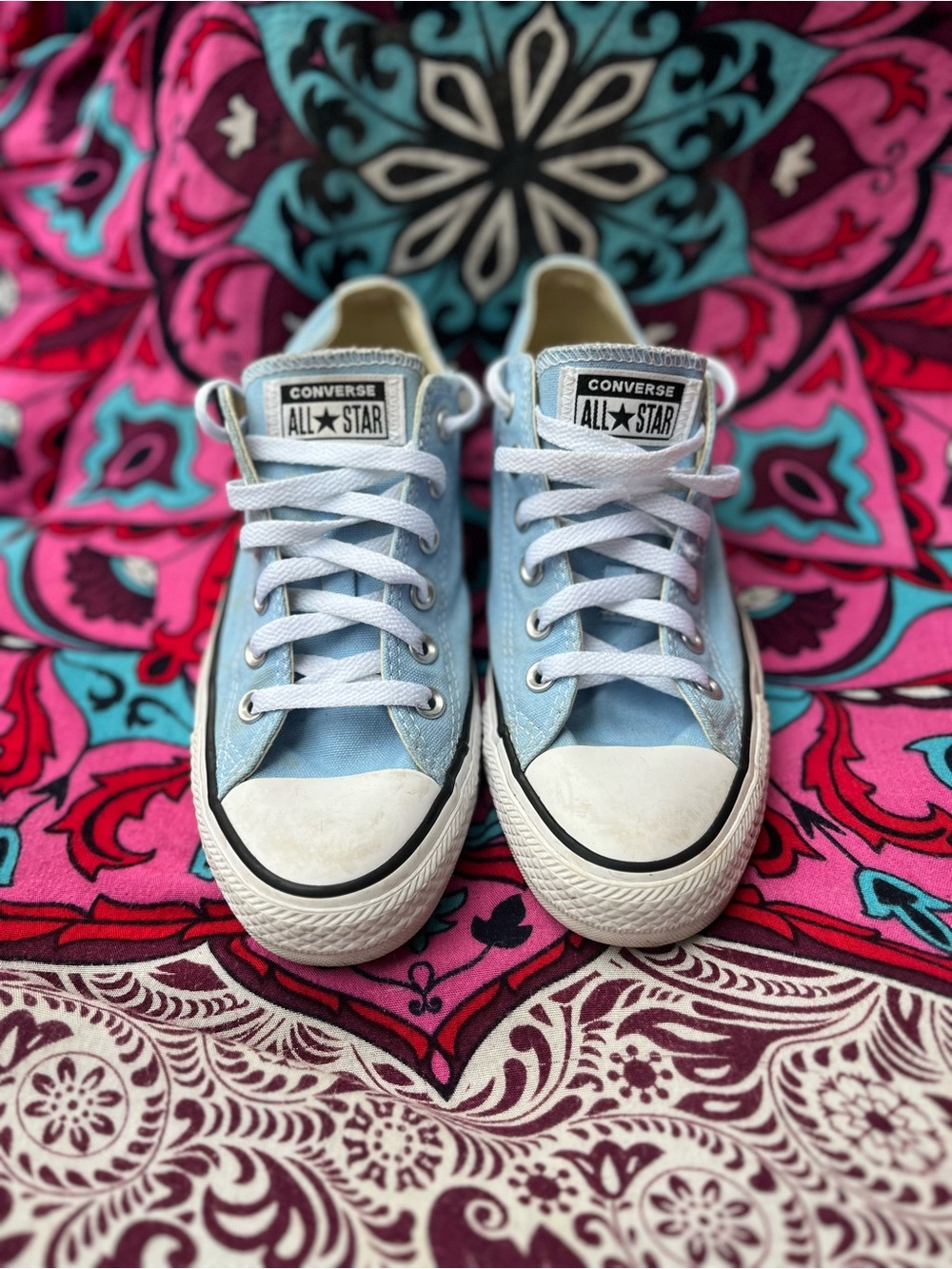 Converse Kids Light Blue Low Top Sneakers
